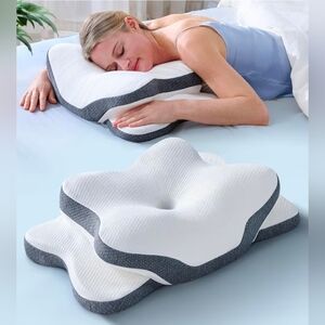 5X Pain Relief Cervical Neck Pillow for Neck Support, Ergonomic Cooling